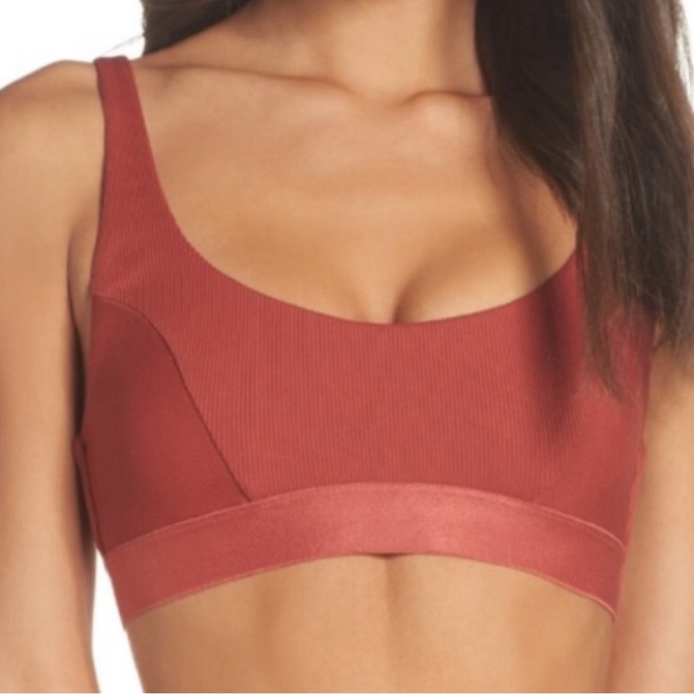 Boys + Arrows Dizzy Izzy Flag Red Bikini Top
